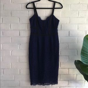 Blue lace dress